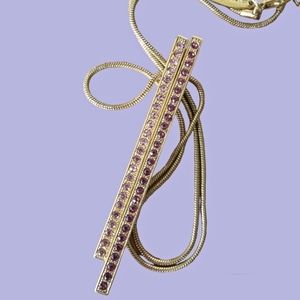 Avenue | Bar crystal pendant necklace